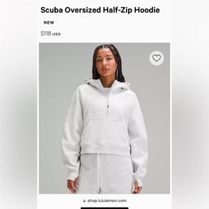 Lululemon Scuba Oversized Half-Zip Hoodie